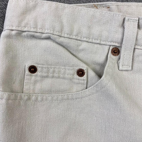 SOLD- Route 66 Jeans Mens 32x32 Ivory Denim Relaxed Straight Fit Pant Vintage - Picture 4 of 16